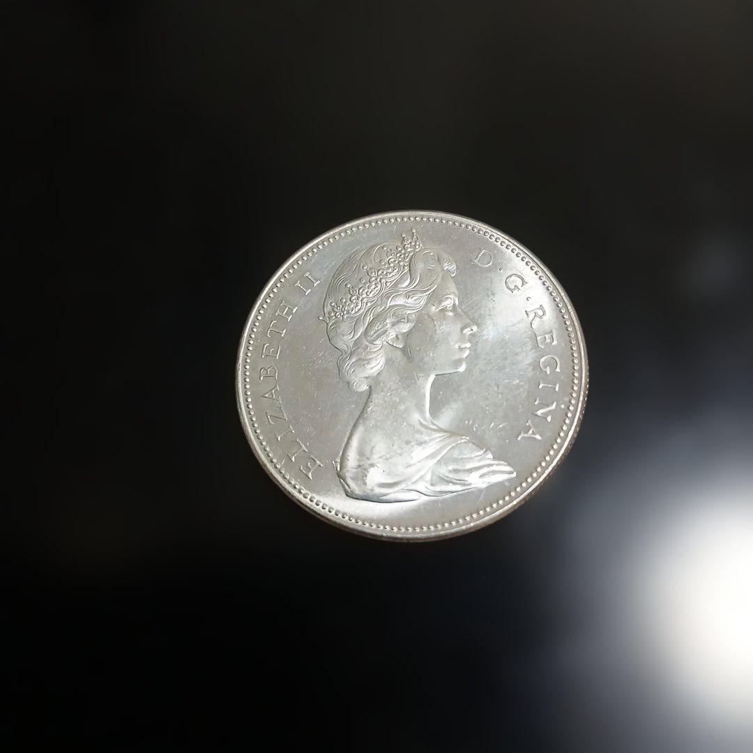 カナダ建国100年銀貨カナダガン