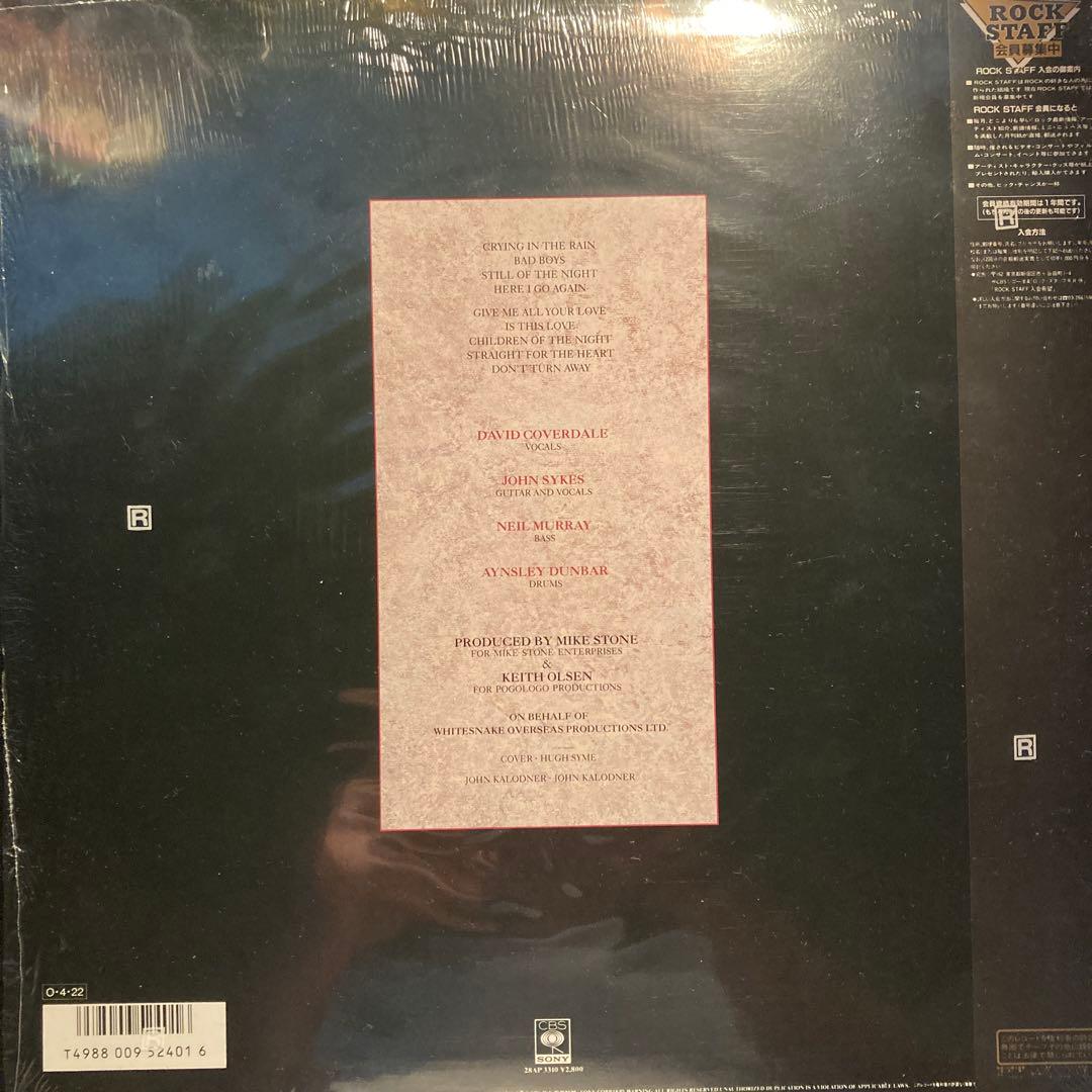 Whitesnake 2枚セット　洋楽レコード