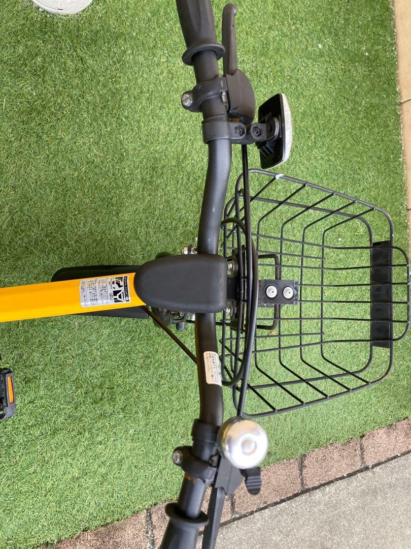 HUMMER 幼児用自転車 イエロー 前カゴ、補助輪付き