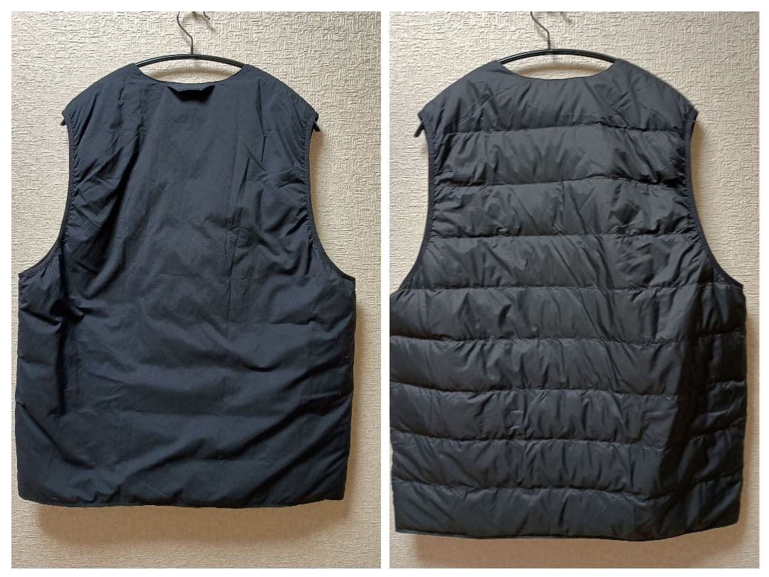 mujllabo ムジラボ　リバーシブルダウンベスト　L-XL 無印良品 黒