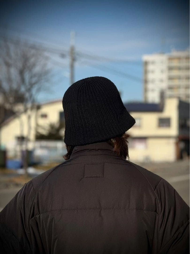 COOTIE クラッシャーハット KNIT CRUSHER HAT BLACK