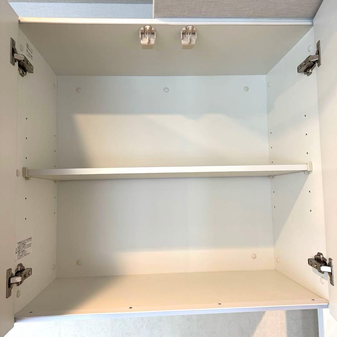 未使用美品 キッチンカウンターの上 モダンブラック 棚