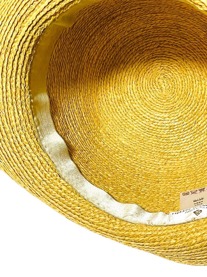 極美品⭐︎ヘレンカミンスキー　ストローハット　麦わら帽子 ラフィア　フリーサイズ