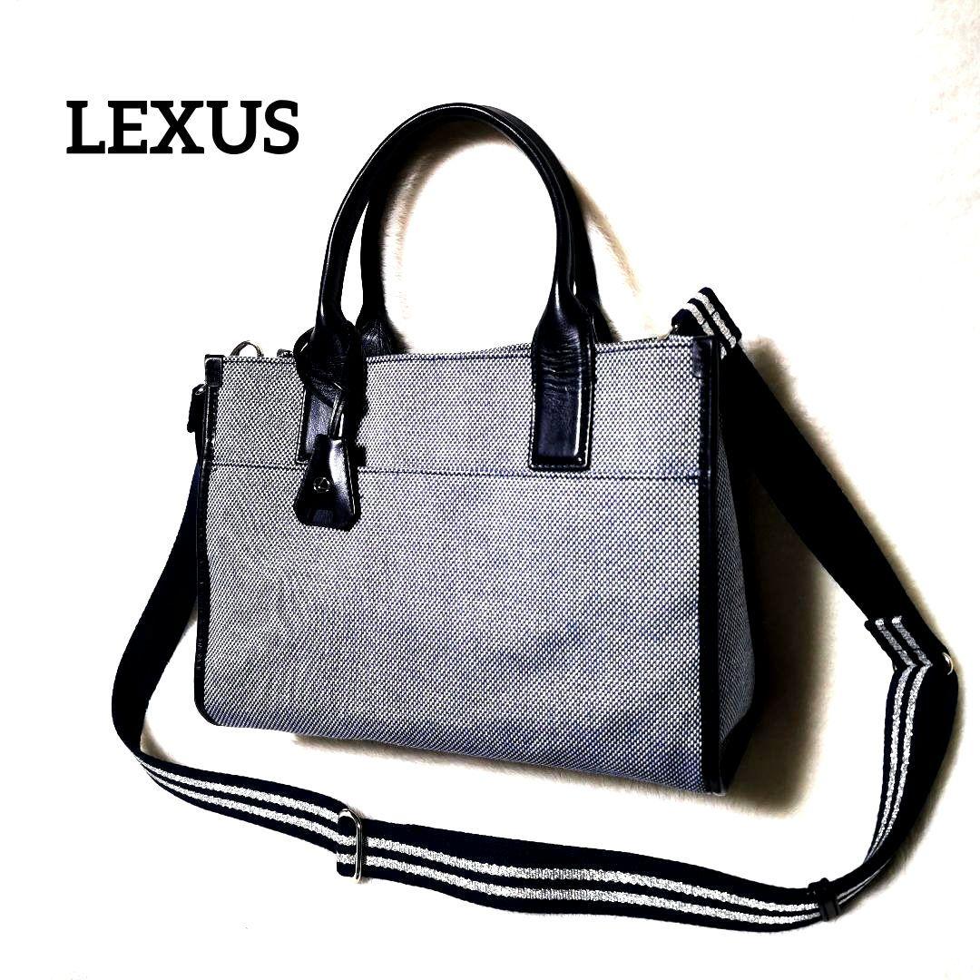 LEXUS (レクサス) 本革レザー 2way ショルダー トートバッグ