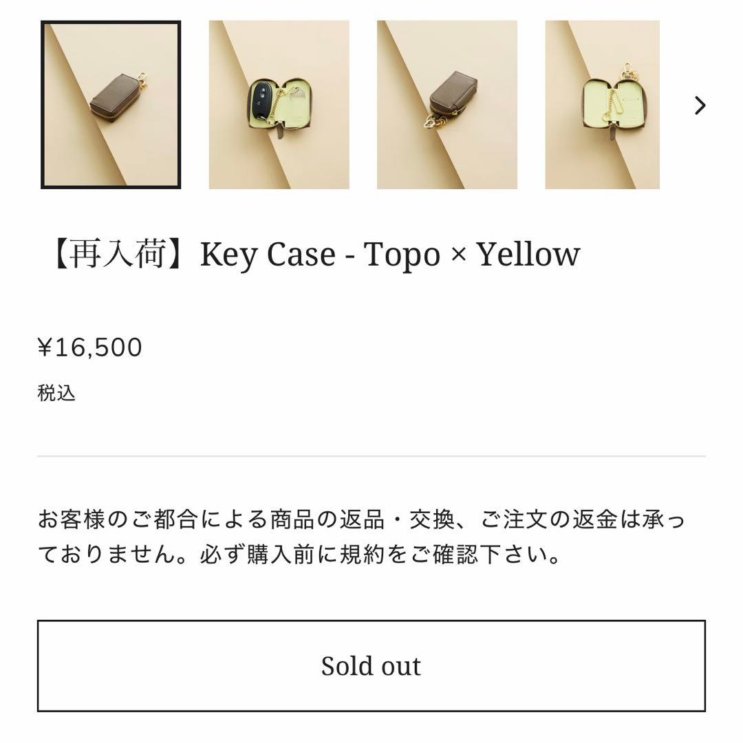 【完売品】MOLINI Key Case - Topo × Yellow