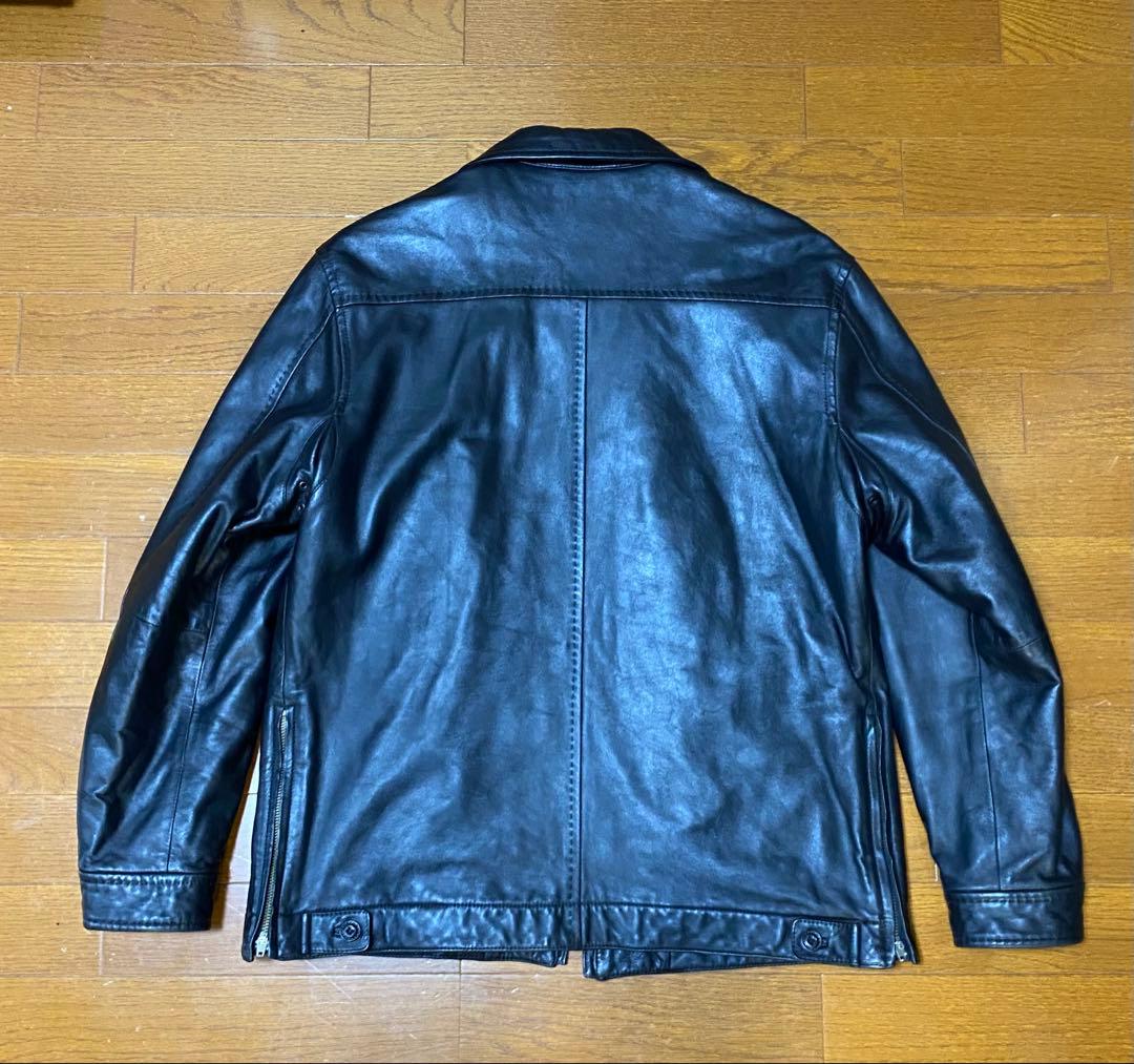 ユ*ウ様 希少 極上【CHAPS RALPH LAUREN 】レザー 黒　羊革