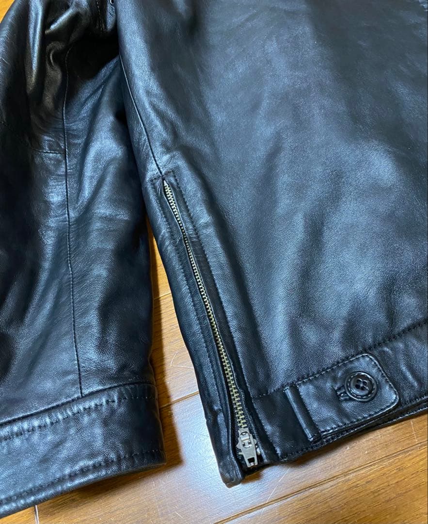 ユ*ウ様 希少 極上【CHAPS RALPH LAUREN 】レザー 黒　羊革