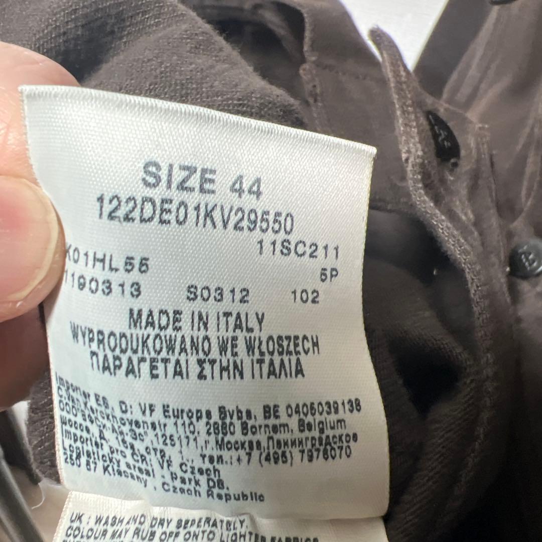 Lee×Kris Van Assche ブラウンデニムジャケット/SIZE 44