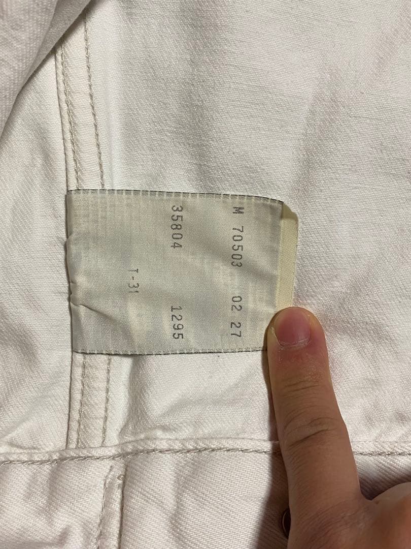 Levi's 70503 ホワイト デニムジャケット M