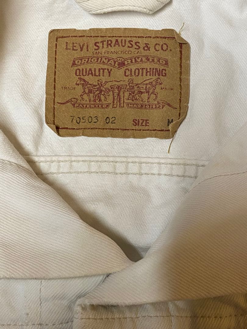 Levi's 70503 ホワイト デニムジャケット M