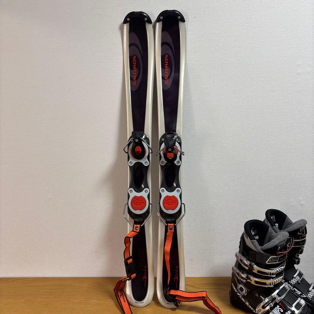サロモン メンズ　レディース　ショートスキーセット　24-24.5cm