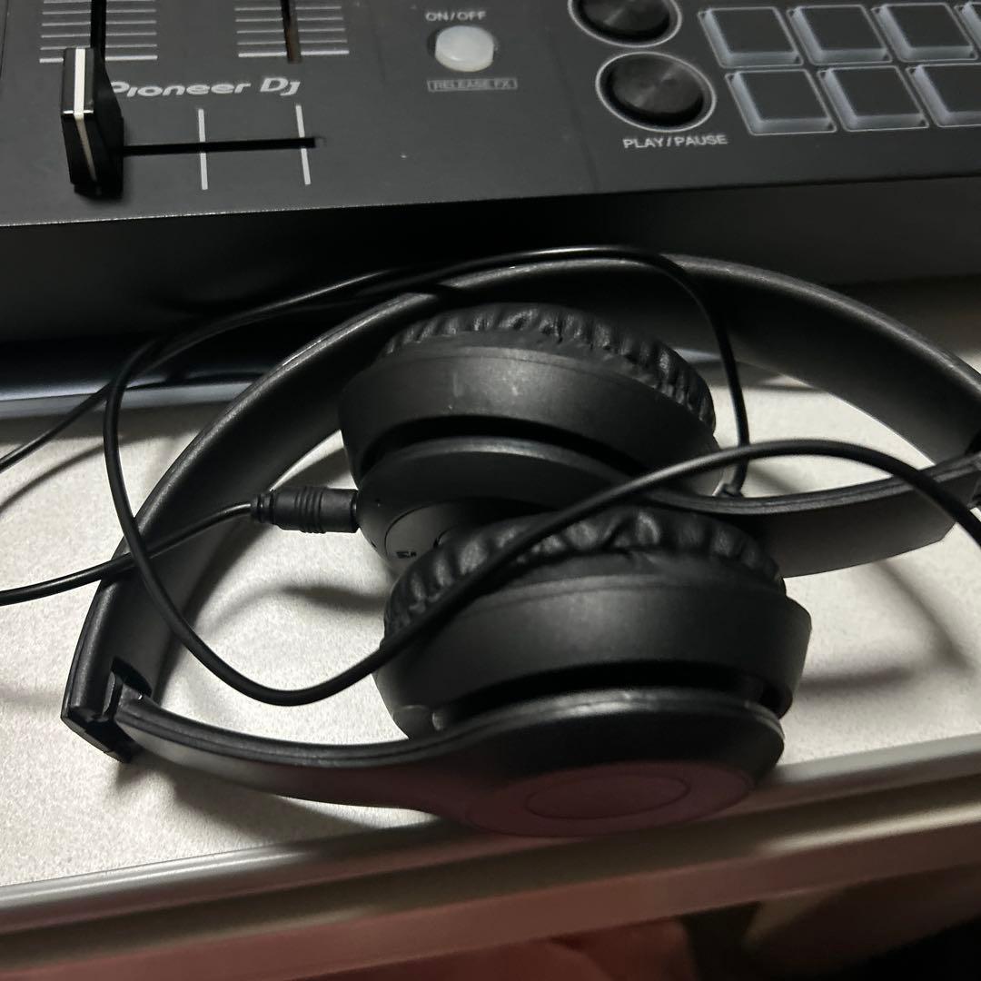 DDJ-FLX4、コントローラー スピーカー、ピンケービル、ヘッドフォン付き