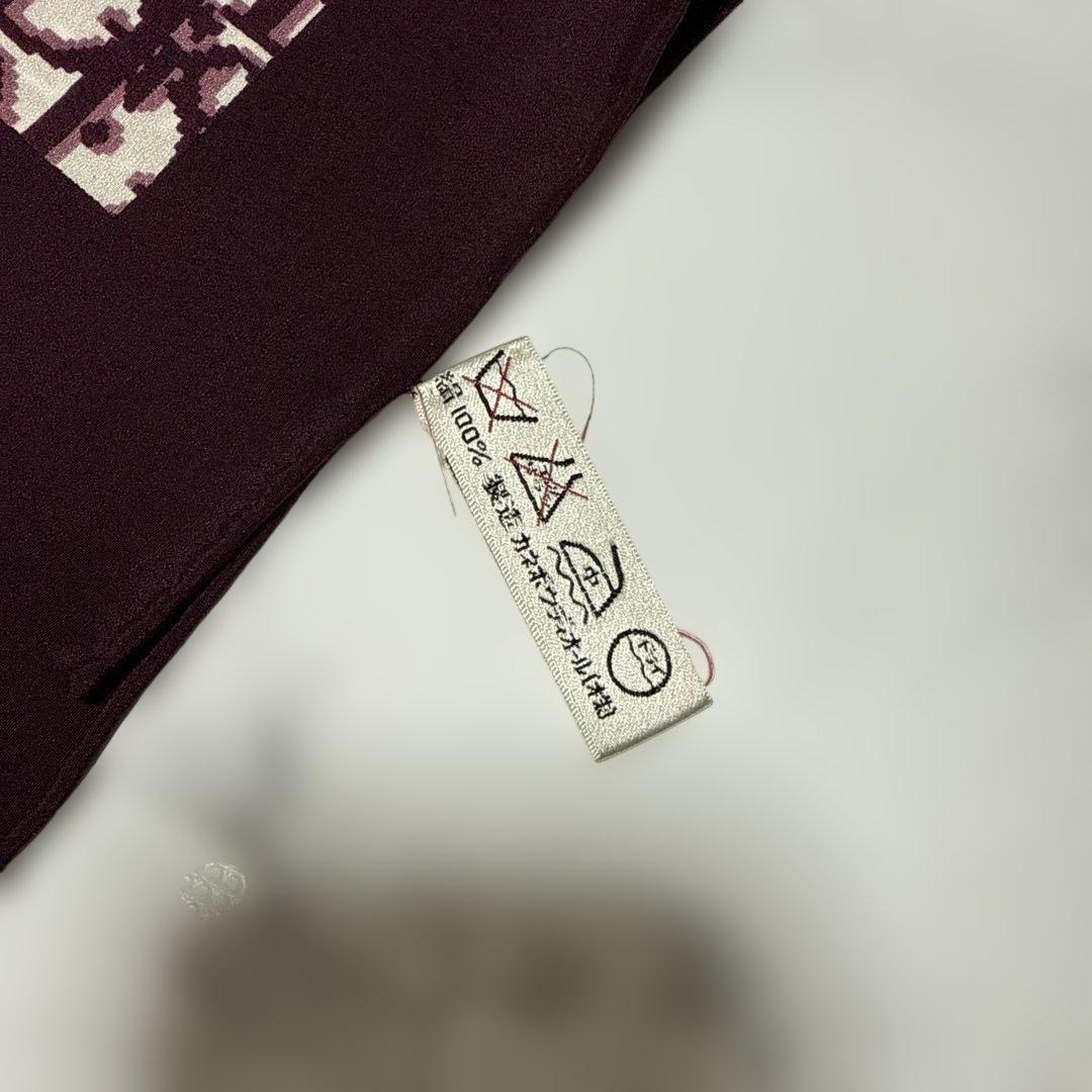 Christian Dior スカーフ ヴィンテージ トロッター柄　ボルドー