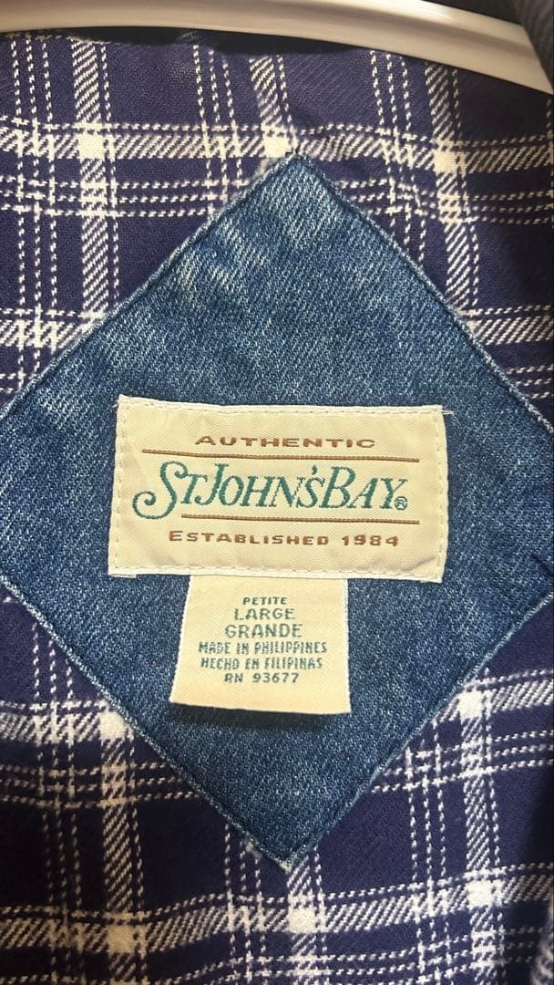 ST JOHNS' BAY デニム　ハンティング　ジャケット　L インディゴ