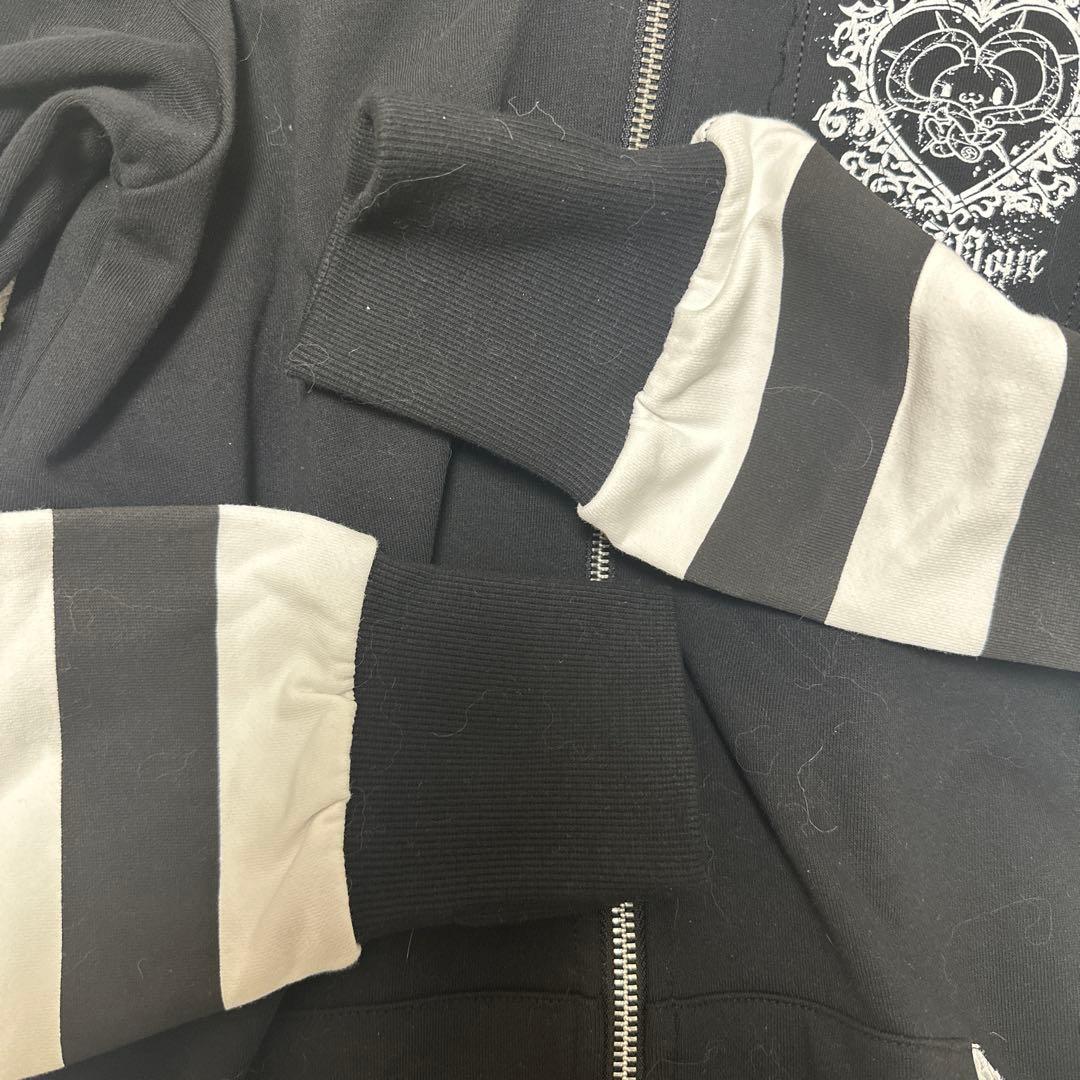 DimMoire 汎用うさぎパーカー　black＆white