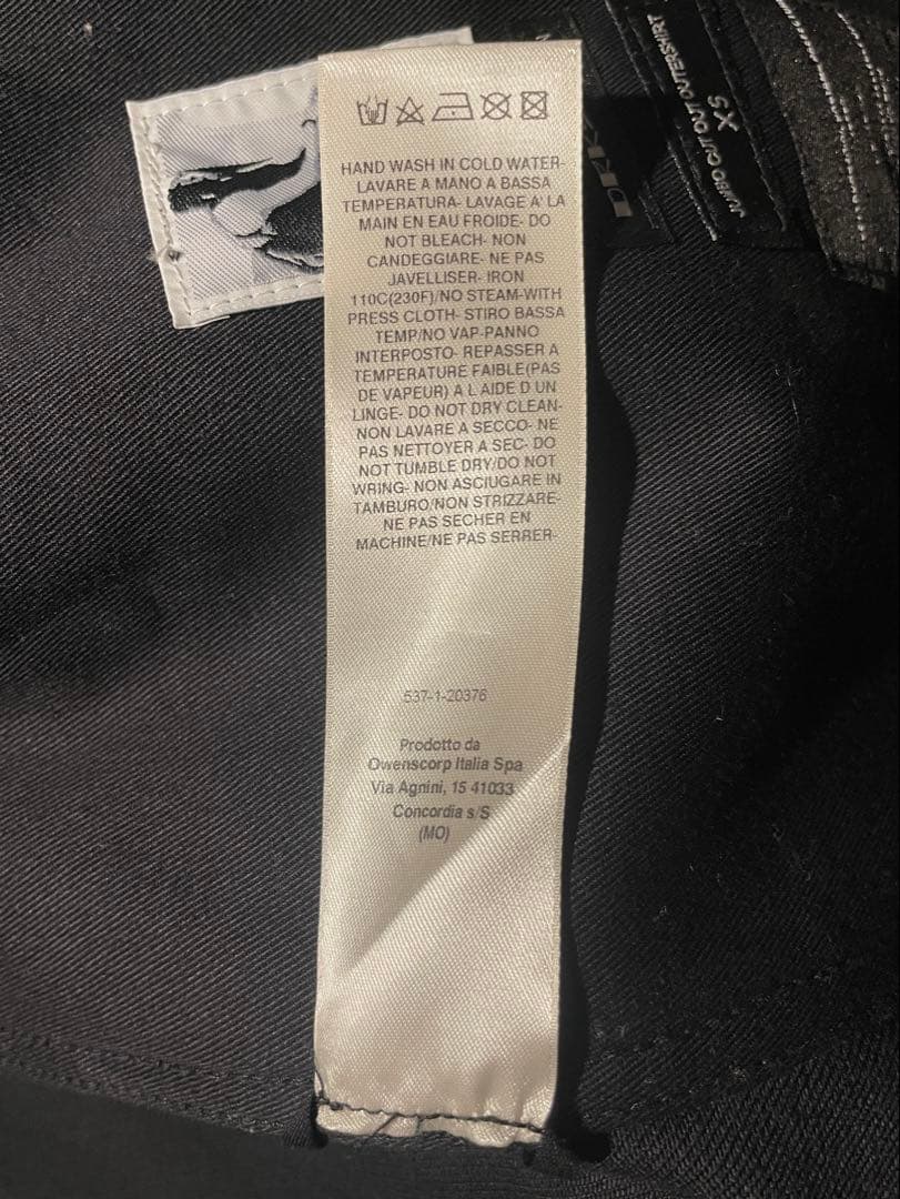 DRKSHDW CUT OUT JUMBO OUTERSHIRT サイズXS