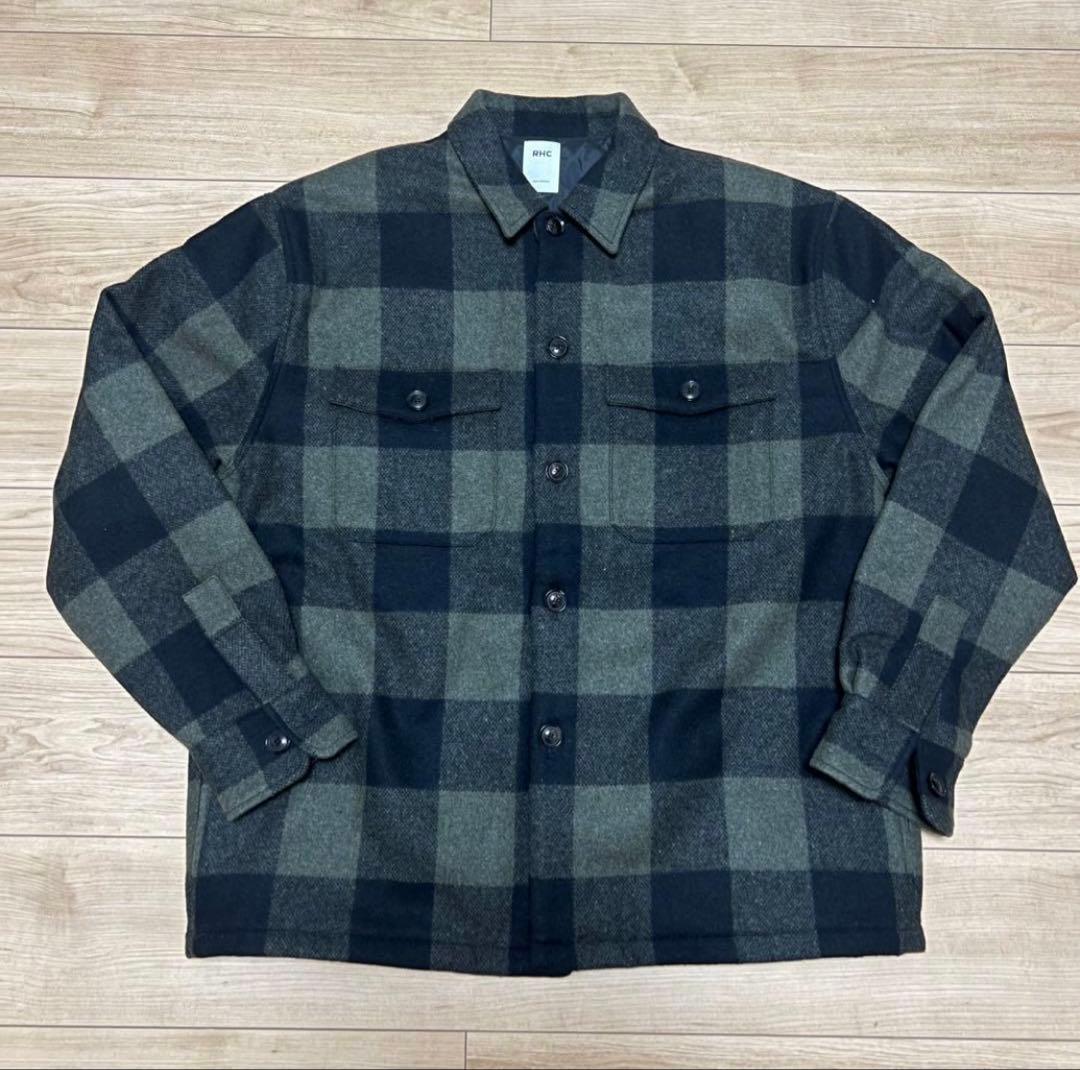 美品 24AW RHC Ron Herman CPO チェック ジャケット L