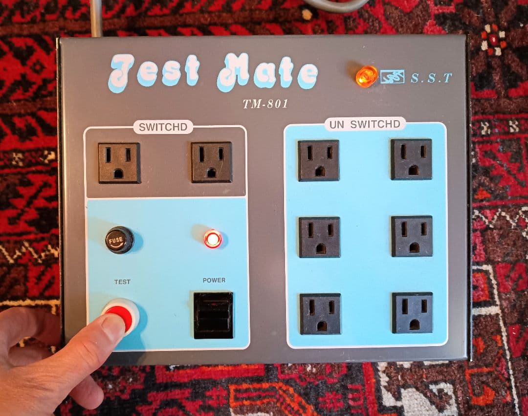マルチタップ 電源 コンセント 8口 Test mate TM801 S.S.T