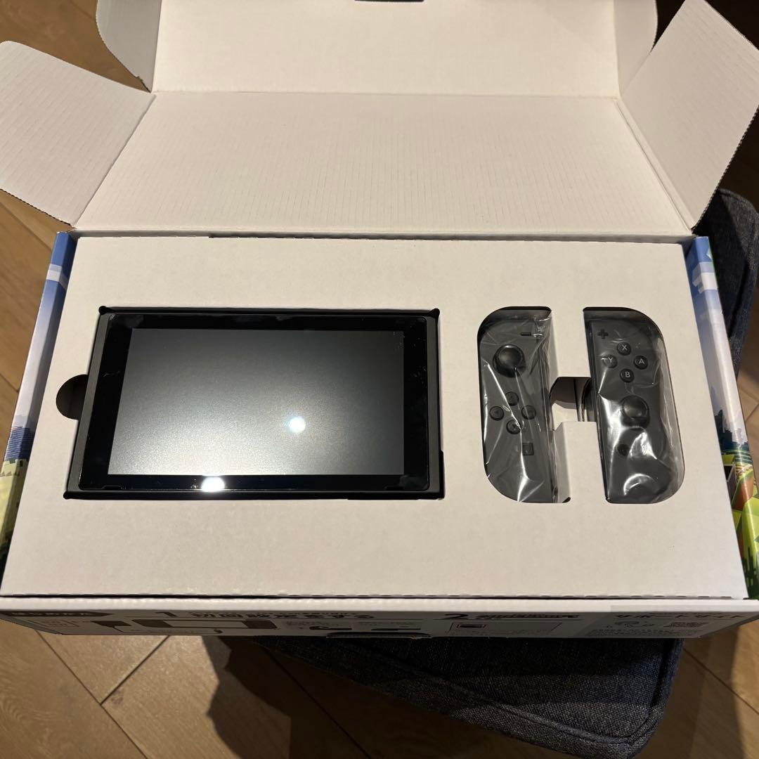 任天堂スイッチ　グレー　ケース付き