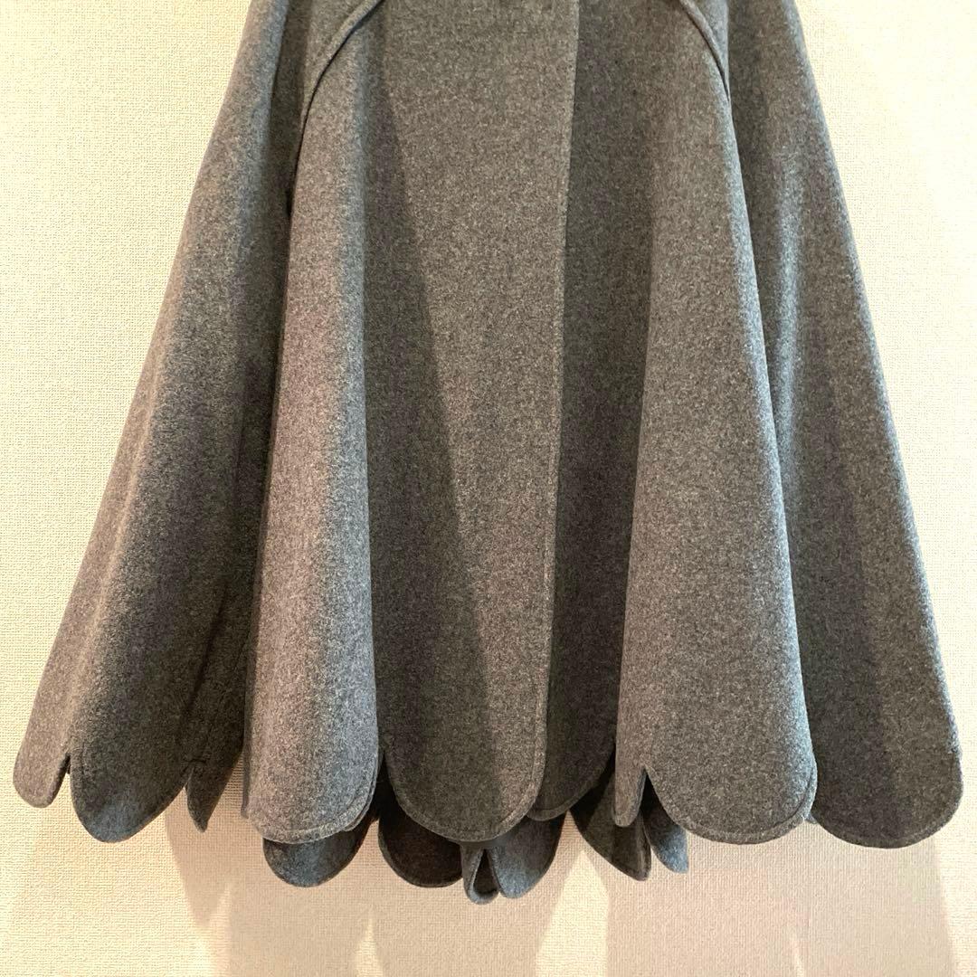 美品　シーニュ cygne スカラップケープ　Sophie+グレー
