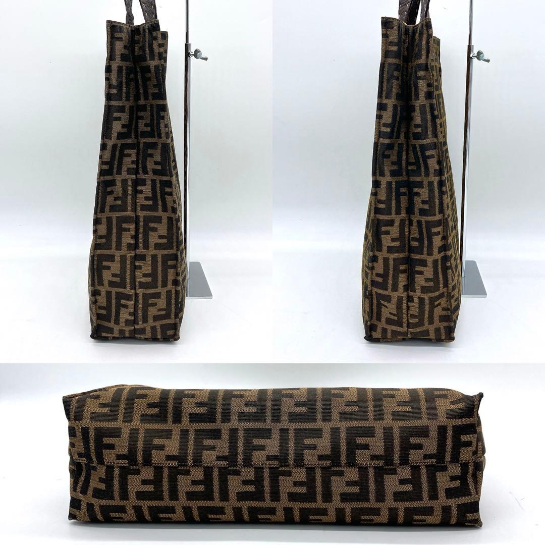 美品【FENDI】トートバッグ　セレリア　ズッカ柄　キャンバス
