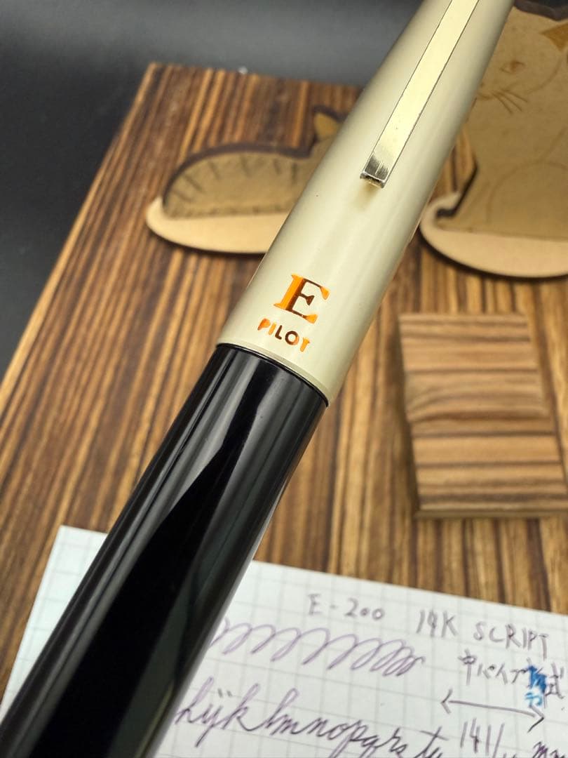 Pilot 万年筆 E200 中パイプテコ式 Script 細字