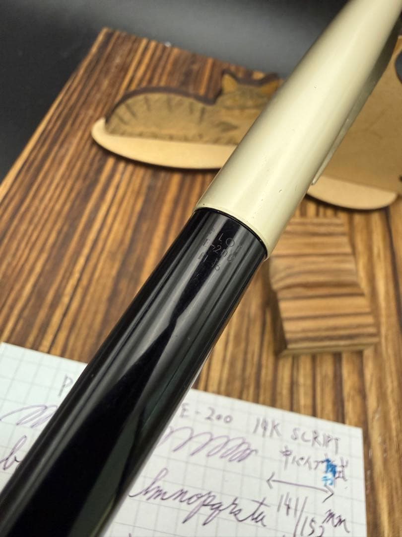Pilot 万年筆 E200 中パイプテコ式 Script 細字
