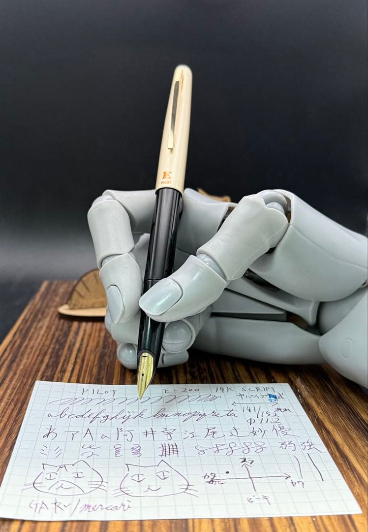 Pilot 万年筆 E200 中パイプテコ式 Script 細字