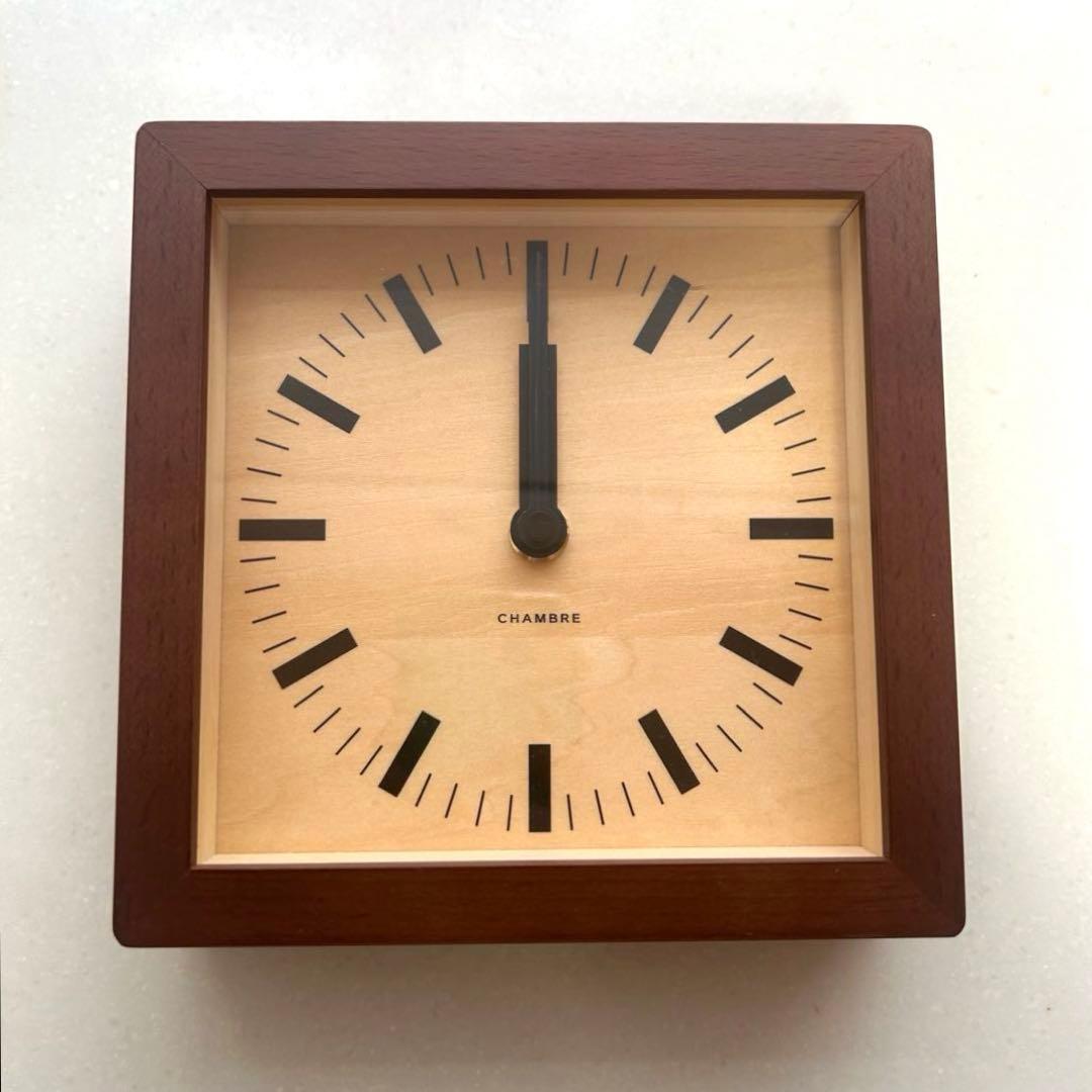 INTERZERO CHAMBRE 木製時計 REVERSIBLE CLOCK