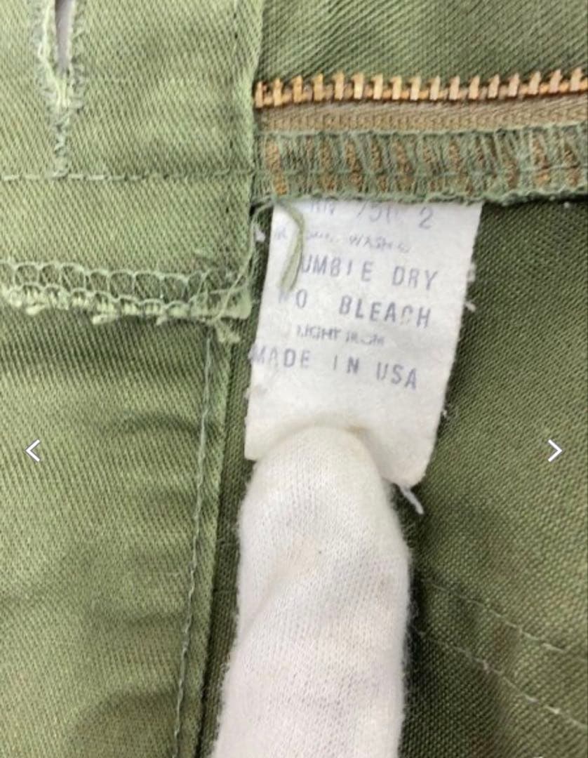 h*8様 US.ARMY ベイカーパンツ 60s 70s 42TALONジップ