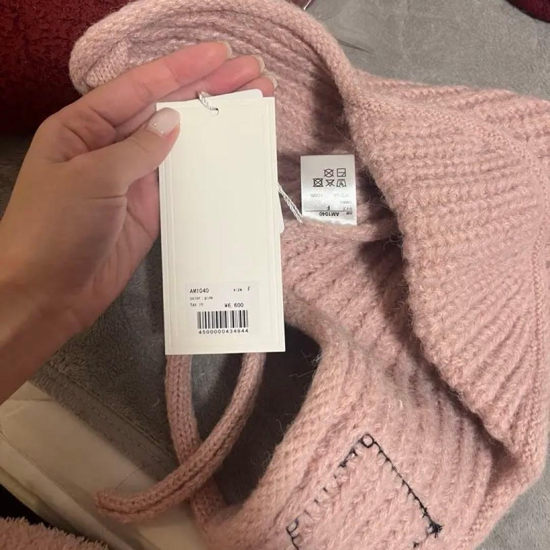ね*み様 Andmary Baby knit babushka pink