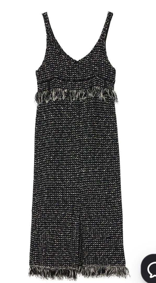 ワンピース UND TWEED JUMPER SKIRT KNIT DRESS