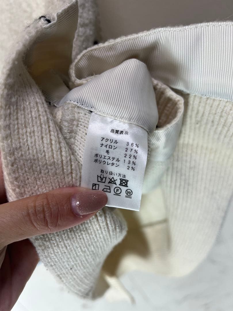 美品　MACHATT マチャット　サイドボタンニットベスト　卒園式　入学式