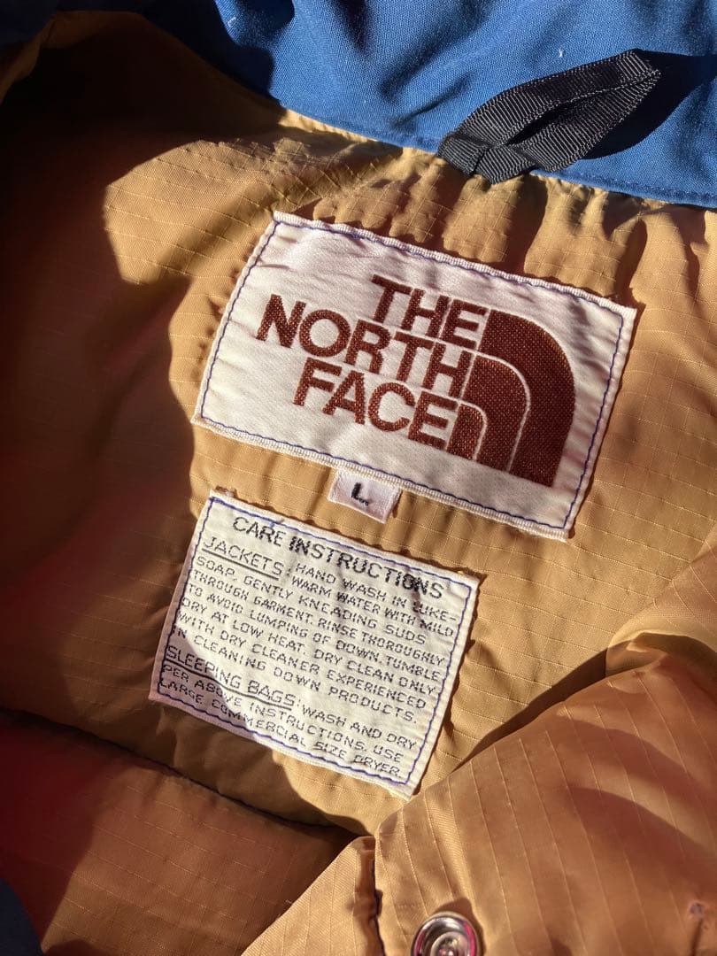 【最終値下】ノースフェイス　ダウンベスト　70年代　茶タグ