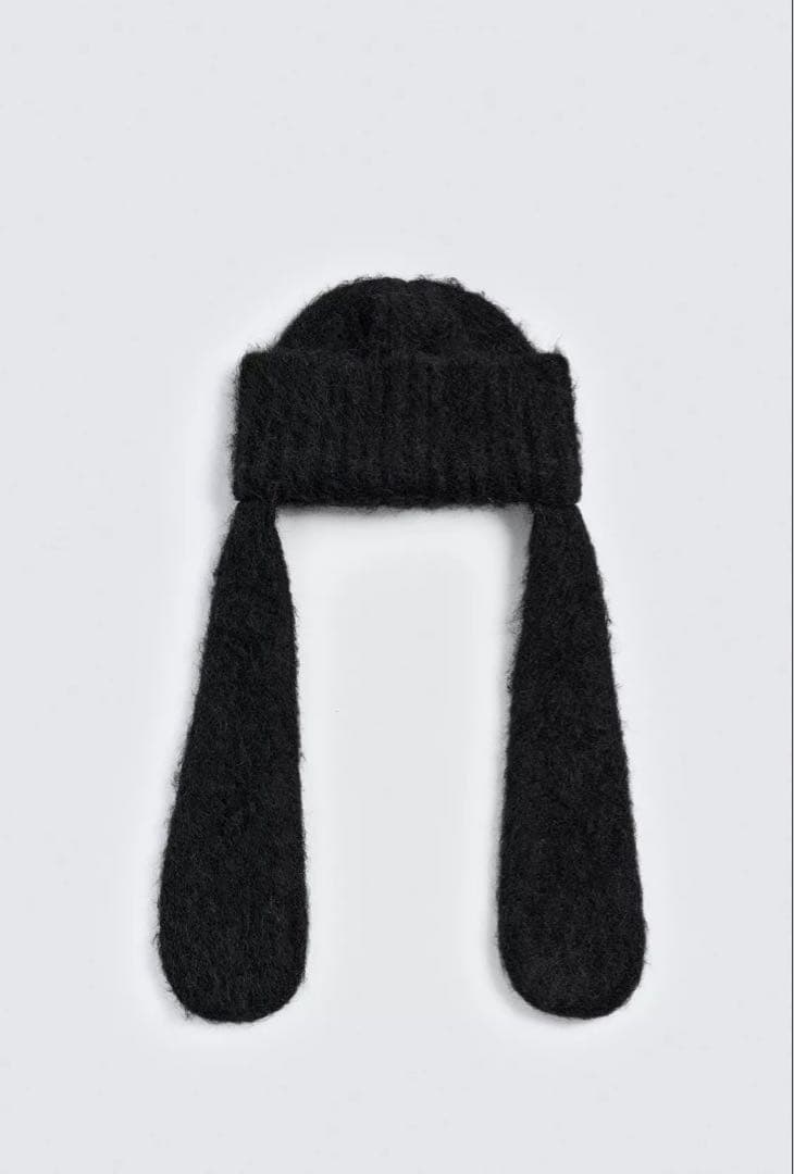 ZARA ハリーランバートコラボ グーフィー耳付きニット帽 新品　ディズニー