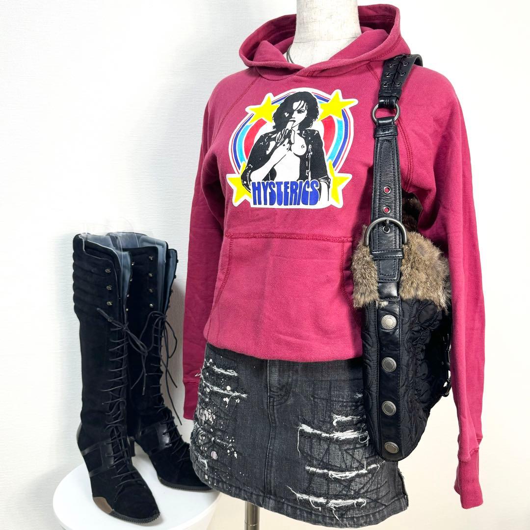 y2k✨️ 00s HYSTERIC GLAMOUR 初期タグ ロゴ パーカー