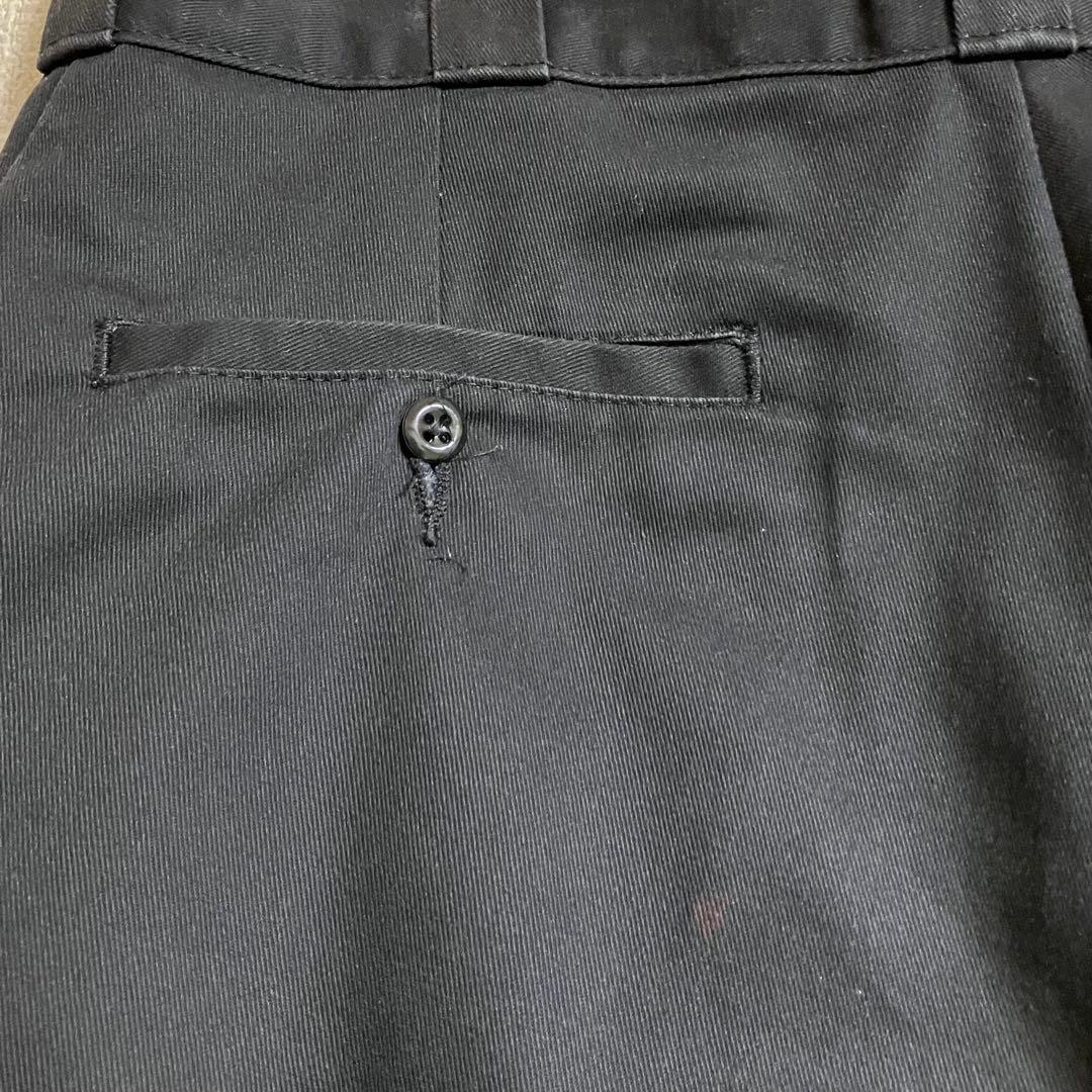 Dickies LooseFit ダブルニー ワークパンツ 黒　32×30