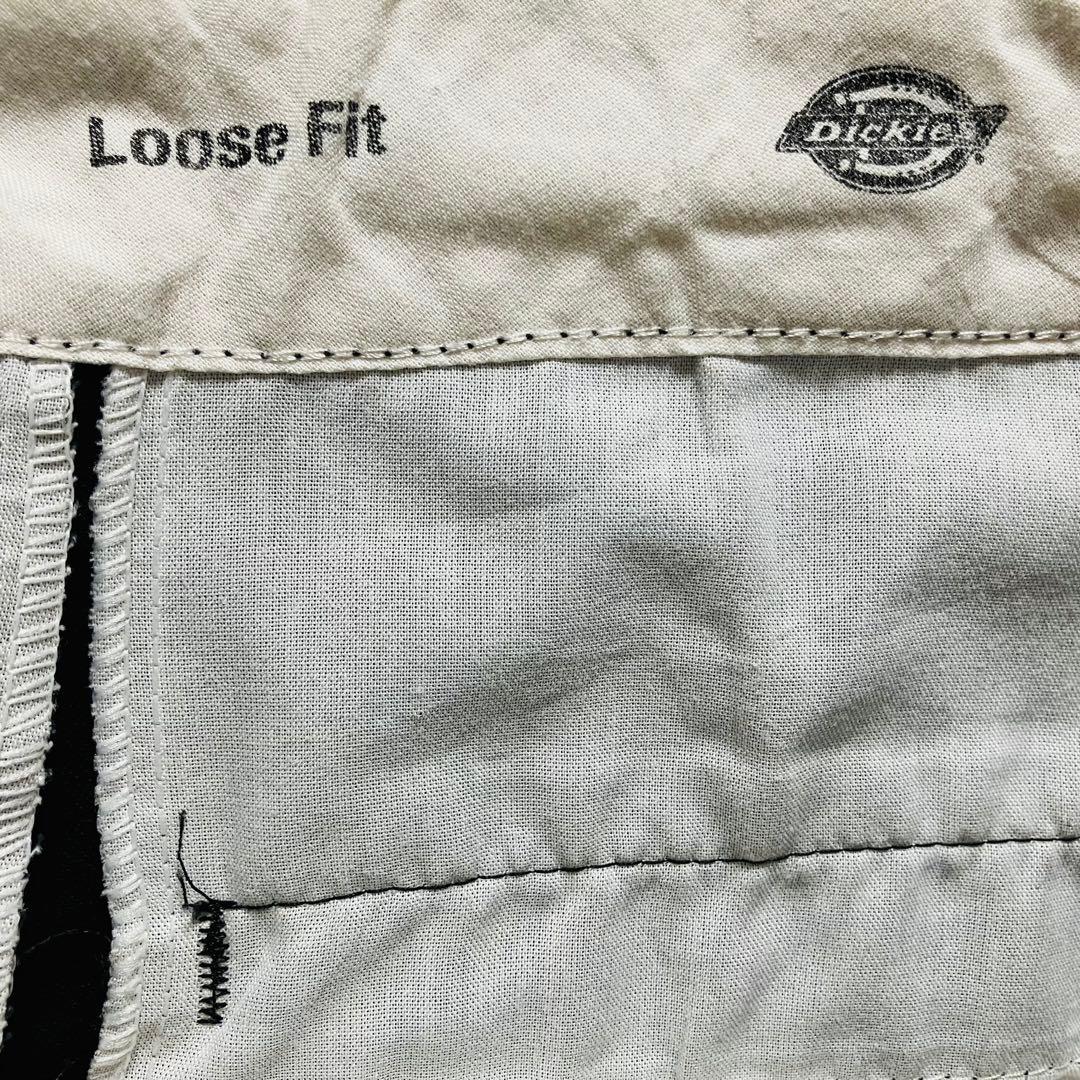 Dickies LooseFit ダブルニー ワークパンツ 黒　32×30