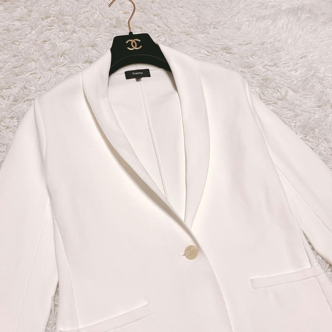 Theory セオリー 21ss ニット ジャケット カーディガン 白 長袖