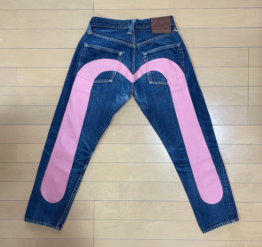 EVISU No.1 Lot.2000T W32×L32 ピンク大黒　日本製