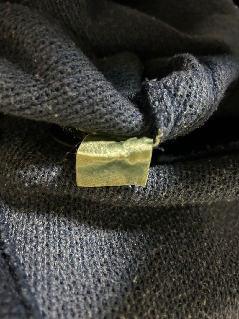 ISSEY MIYAKE MEN ダークブルー ロングカーディガン