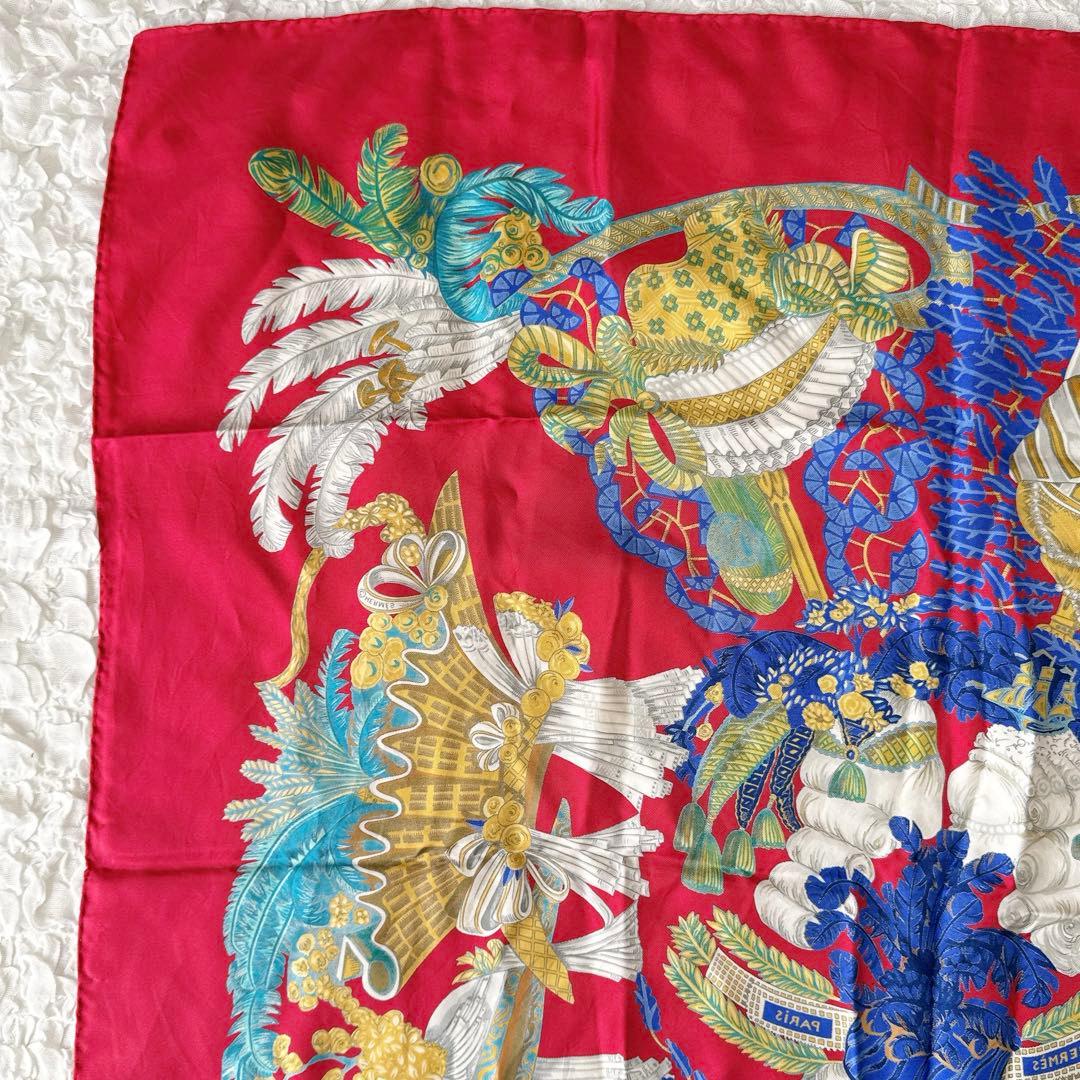 HERMES エルメス カレ90 シルク スカーフ CHAPEAU 脱帽