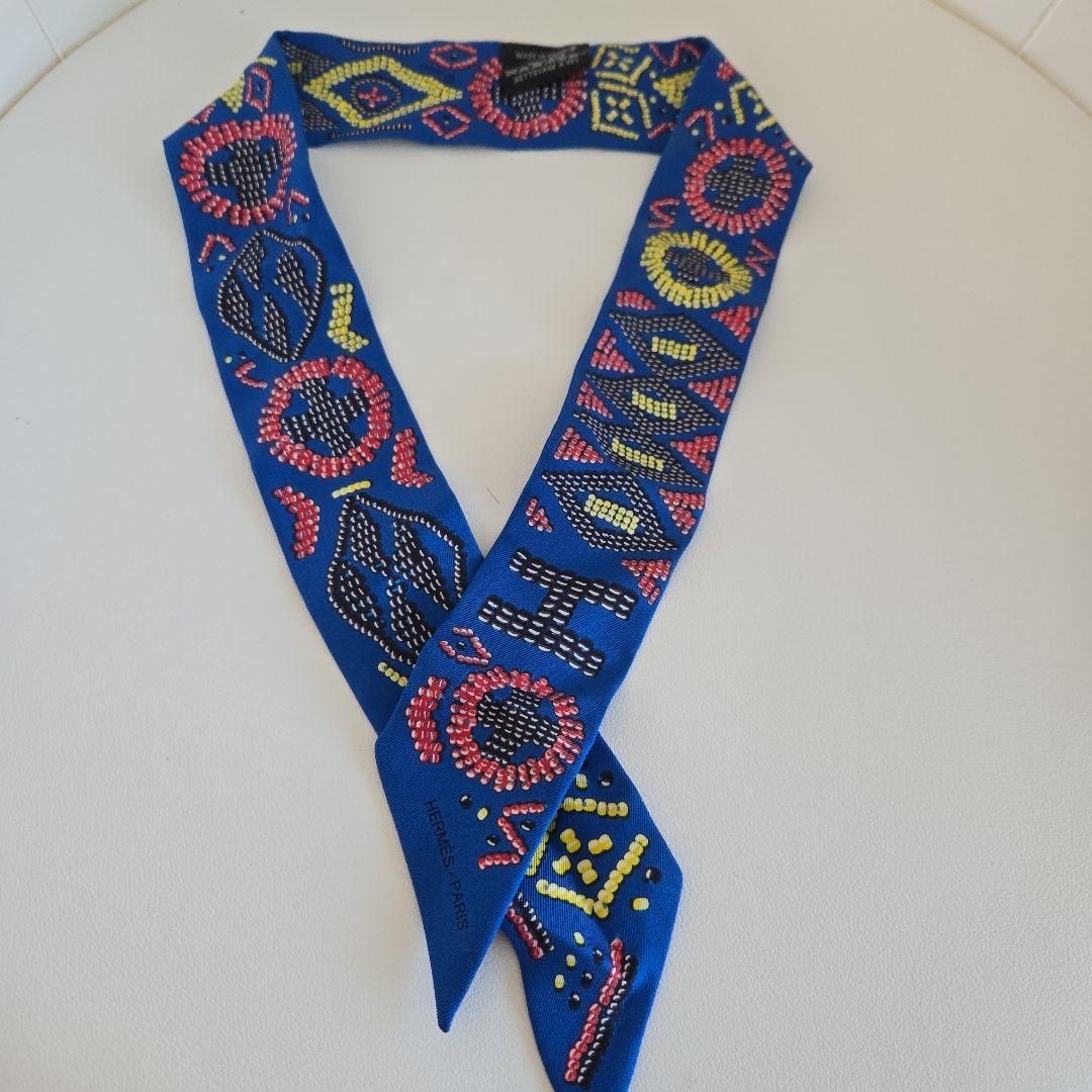 エルメス ツイリー　シルクスカーフ 　ビーズ刺繍　箱　ショッパー付