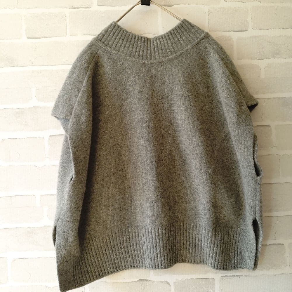 ✨美品✨エッセン.ロートレアモン カシミヤ混ニットベスト ライトグレー