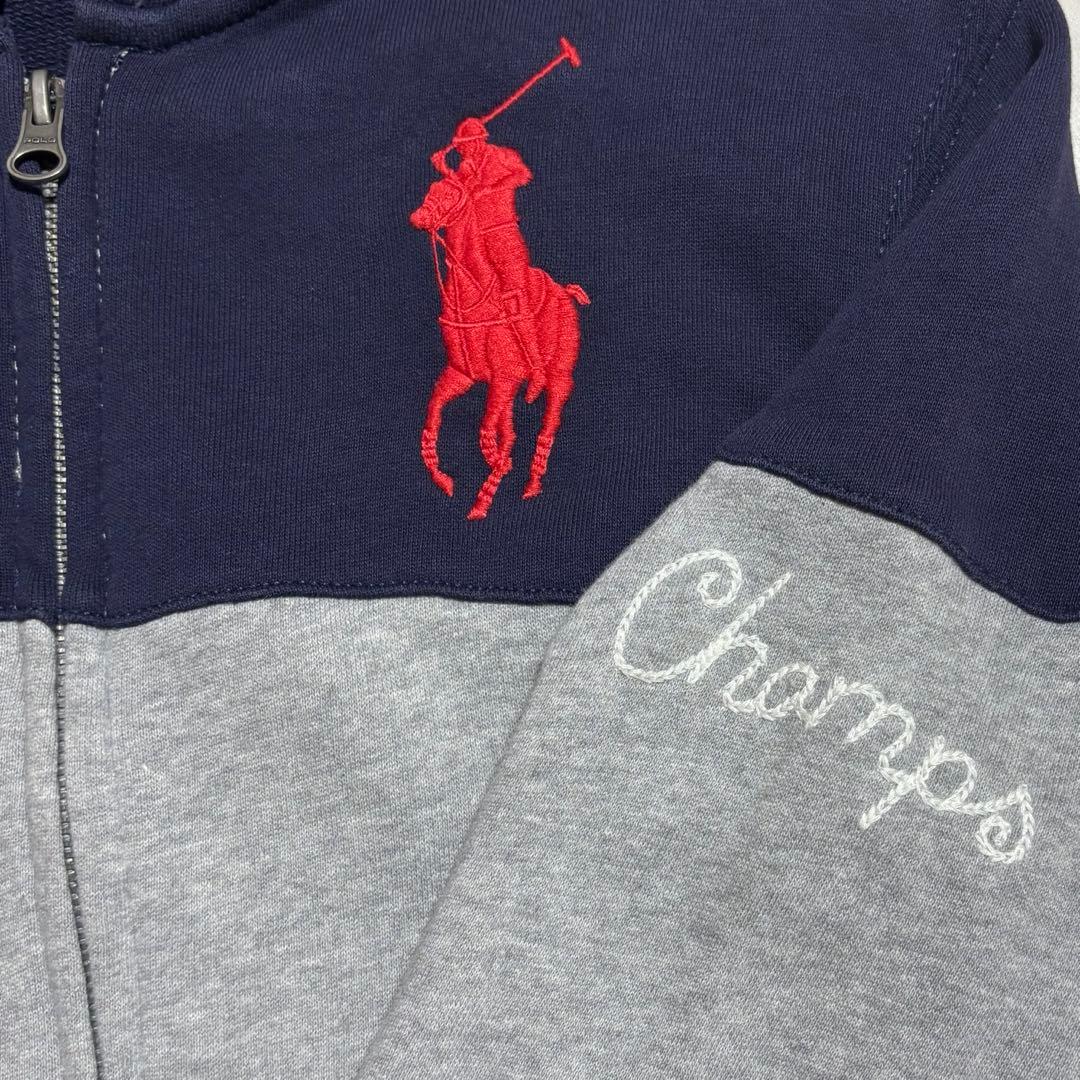 POLO ラルフローレン ジップパーカー ビックポニー Y2K 平成 お兄系