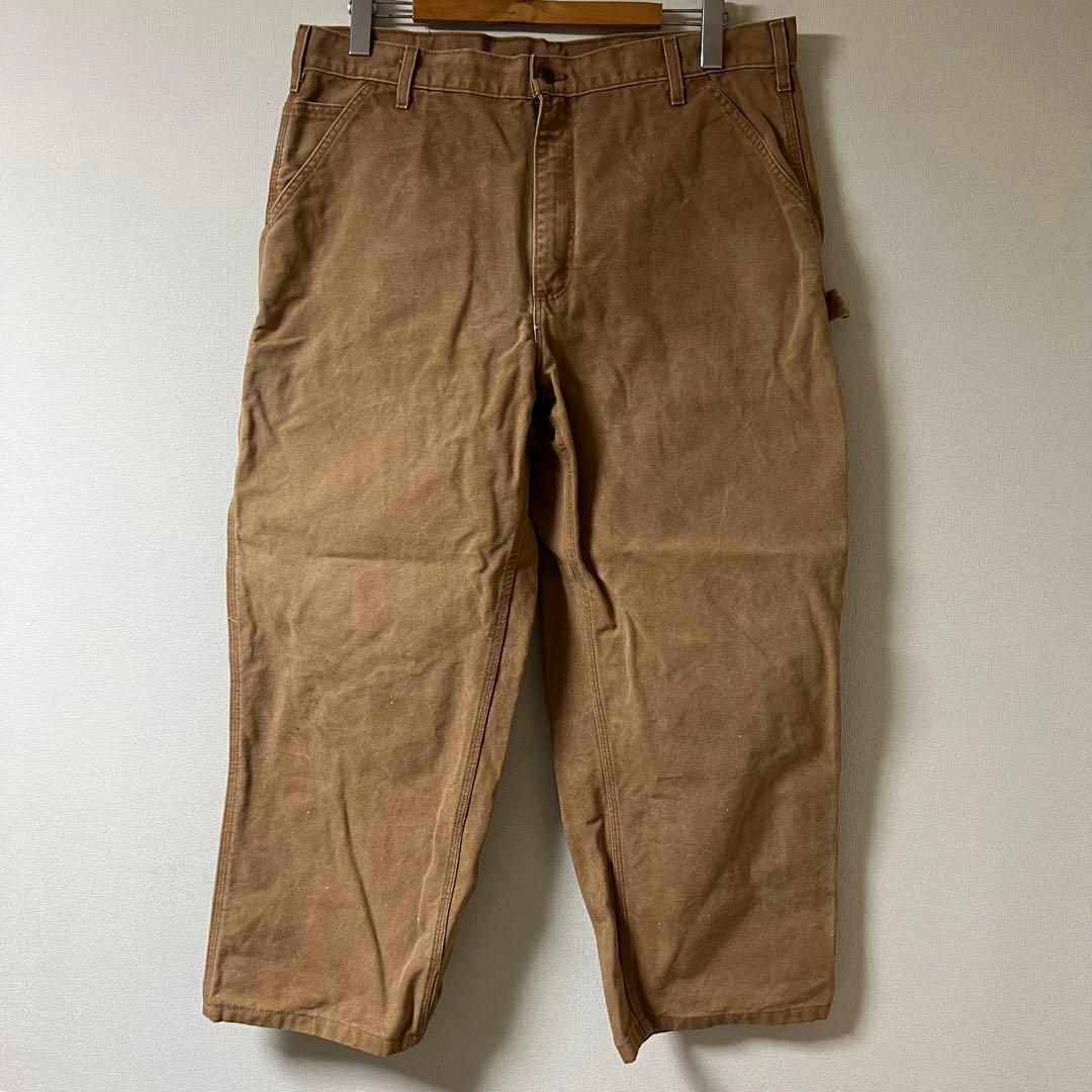 Carhartt（カーハート）ダックペインターパンツ/38/ブラウン/USA製