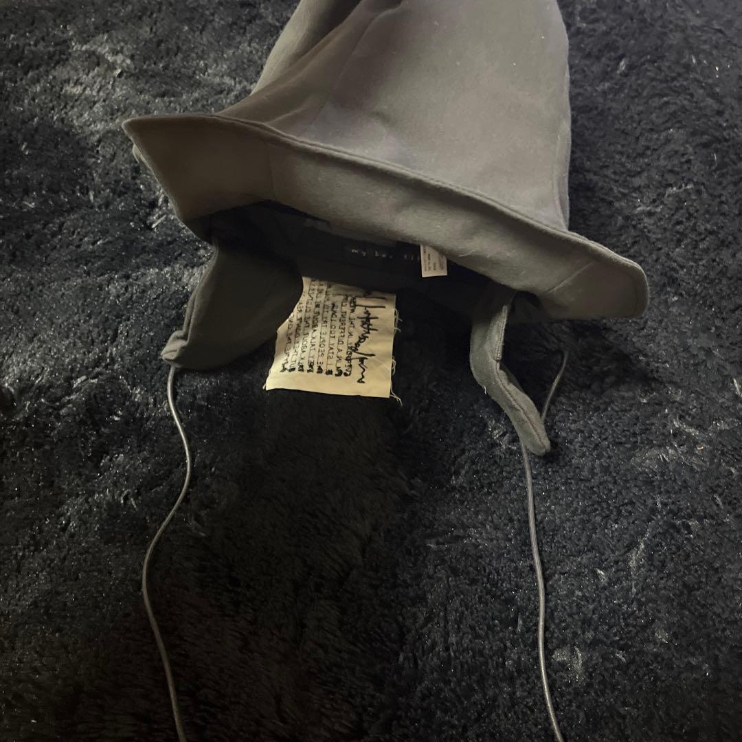 my beautiful landlet 黒コットン バケットハット 耳当て付き