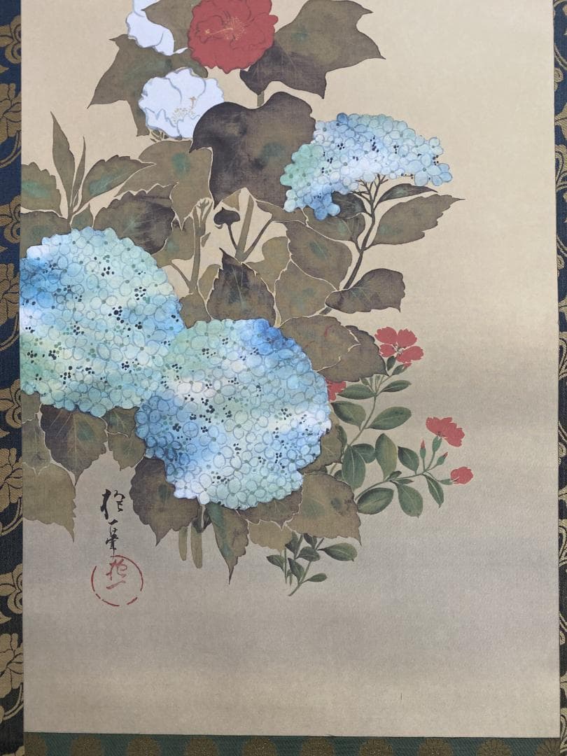 み*)様 『複製』酒井抱一『紫陽花蜻蛉図』限定1500/1294 江戸琳派の祖