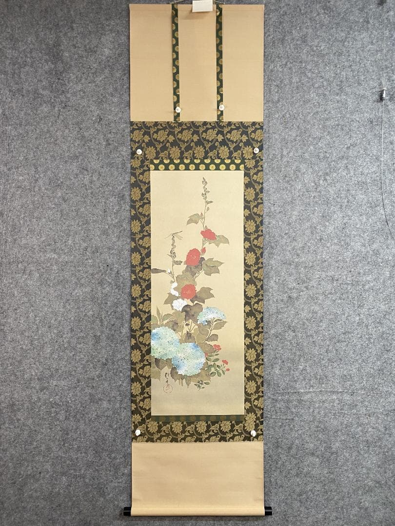 み*)様 『複製』酒井抱一『紫陽花蜻蛉図』限定1500/1294 江戸琳派の祖