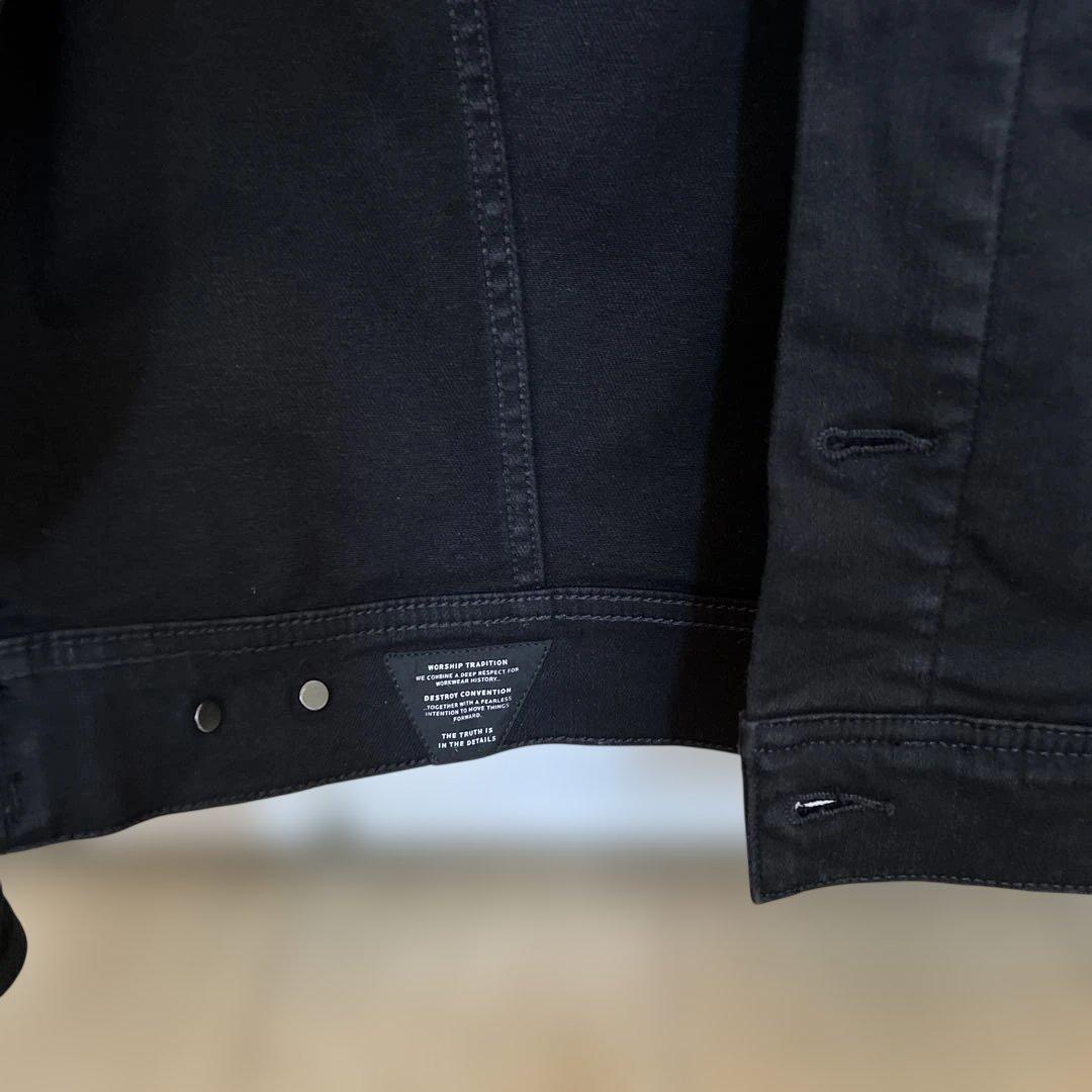 DENHAM AMSTERDAM POCKET BLFM30 ブラックジャケット